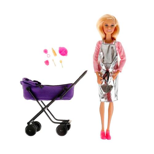 Кукла София беременная с коляской Карапуз 6001B1-SET5-S-BB фото 3