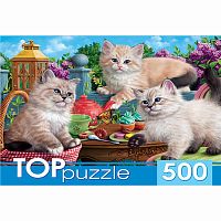 Пазлы Невские маскарадные котята TOPpuzzle 500 элементов Рыжий кот ХТП500-5725