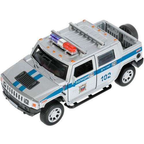 Машинка коллекционная Hummer H2 Pickup Полиция 12см Технопарк HUM2PICKUP-12SLPOL-SR