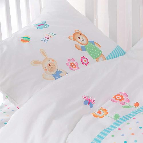 Комплект постельного белья для детей Глория Hello 3 предмета Perina Г3-03.0 фото 3