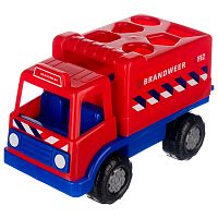 Развивающая игрушка Грузовик Забава пожарный Полесье 90768