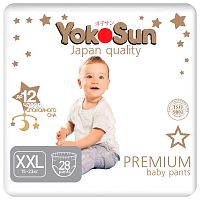 Подгузники-трусики YokoSun Premium XXL 15-23 кг 28 шт