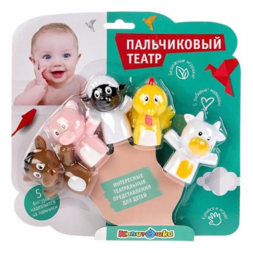 Набор игрушек для ванны Пальчиковый театр Домашние животные Капитошка LXFHA02-2019 фото 3