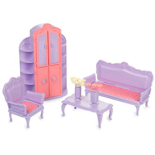 Набор мебели для кукол Гостиная комната Маленькая принцесса Огонек С-1525