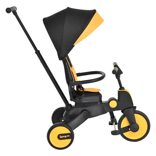 Детский трёхколёсный велосипед Leve Lux Pituso S03-2-yellow жёлто-чёрный фото 7