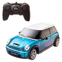 Машина радиоуправляемая Mini Cooper 1:24 Rastar 15000E синяя