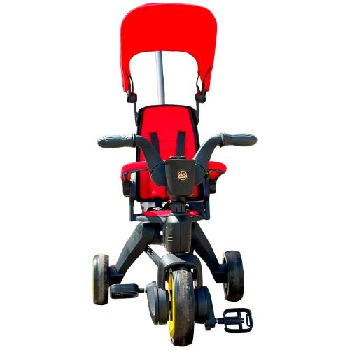 Детский трехколесный велосипед Luxmom S7 красный фото 2