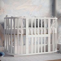 Детская кроватка-трансформер Incanto Stella KR-0175/0 ST белый