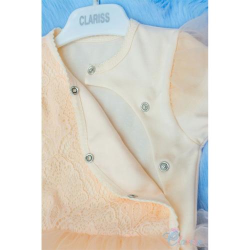 Комбинезон с кружевом и фатиновой юбочкой Clariss 801 фото 2