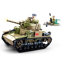 Конструктор Армия: Средний танк 463 детали Sluban M38-B0711