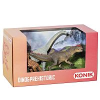 Набор фигурок Динозавры: брахиозавр, детеныш тираннозавра, аллозавр Konik AMD4044