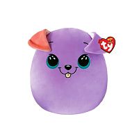 Игрушка Squish-a-boos Фиолетовый пес Bitsy 25 см Beanie Babies Ty Inc 39225