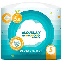Трусики-подгузники Витаминка ХL 12-17 кг 38 шт Lovular 319074
