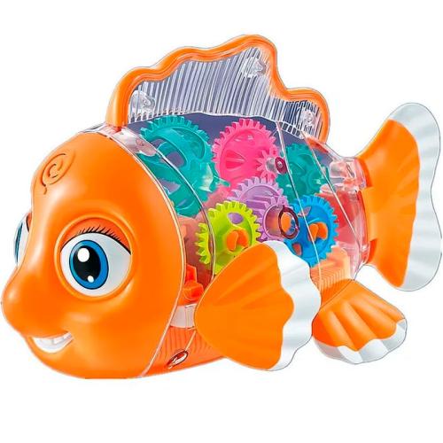 Интерактивная игрушка Рыбка с шестеренками 2165069