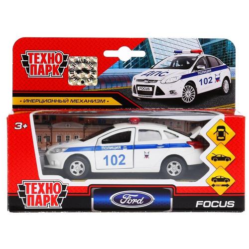 Металлическая машинка Ford Focus Полиция Технопарк SB-16-45-P(W)-WB фото 2