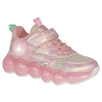 Кроссовки для девочки со светодиодами Indigo Kids 92-096С розовые