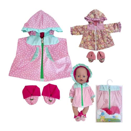 Одежда для кукол Плащ теплый с пинетками Колибри 90 фото 2